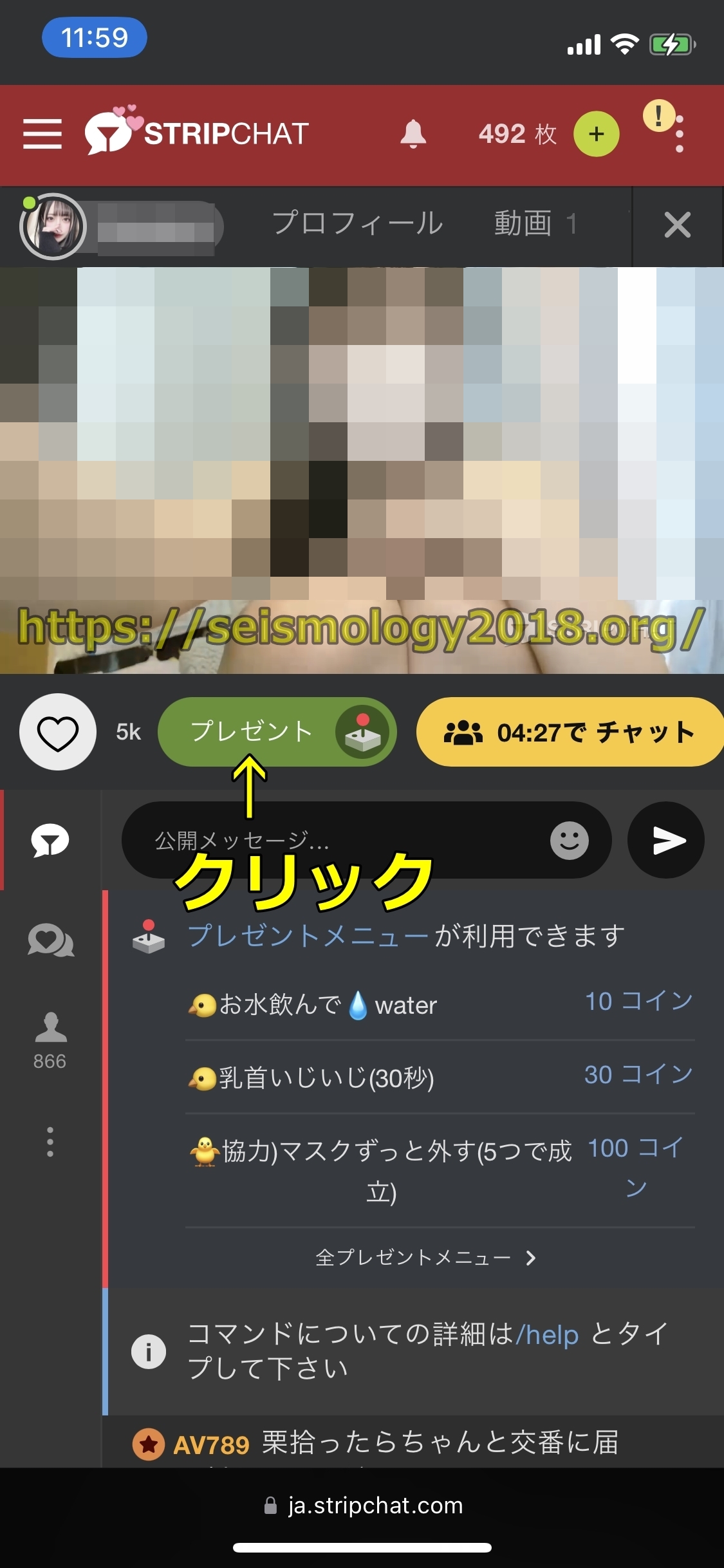 ストリップチャット