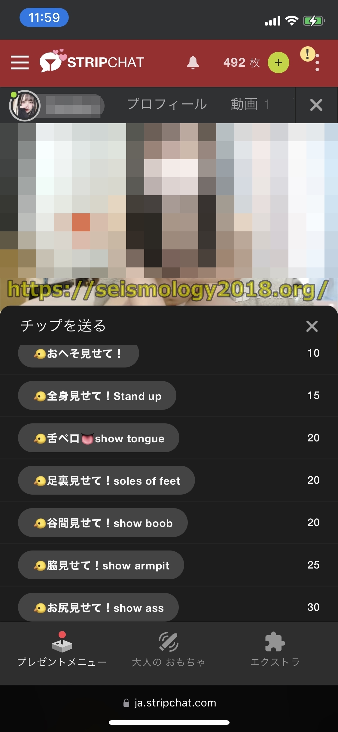 ストリップチャット