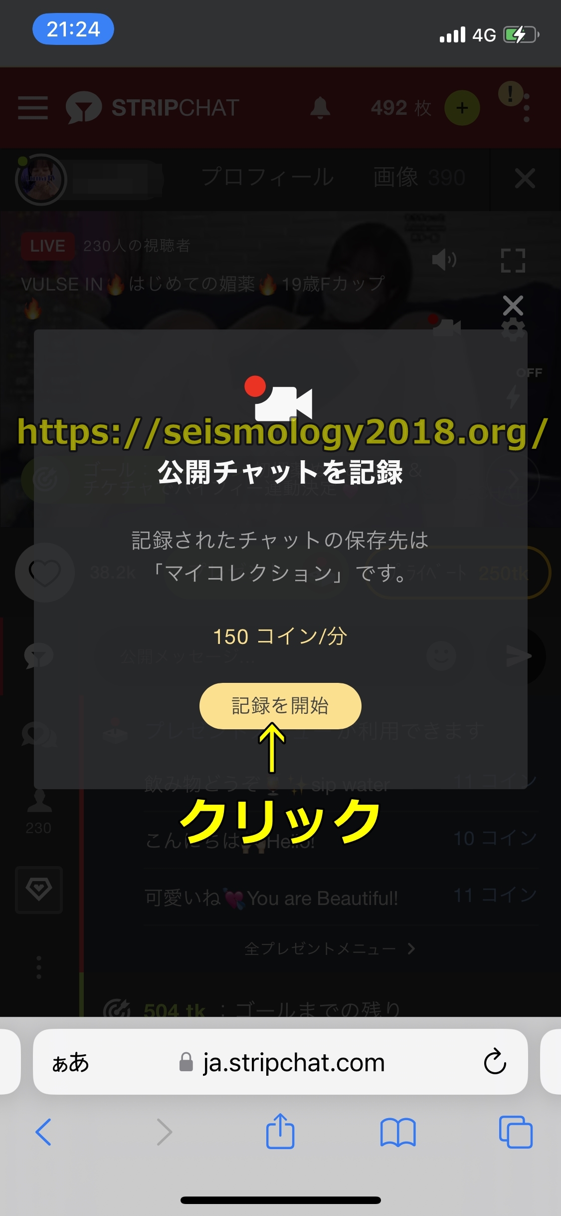 ストリップチャット
