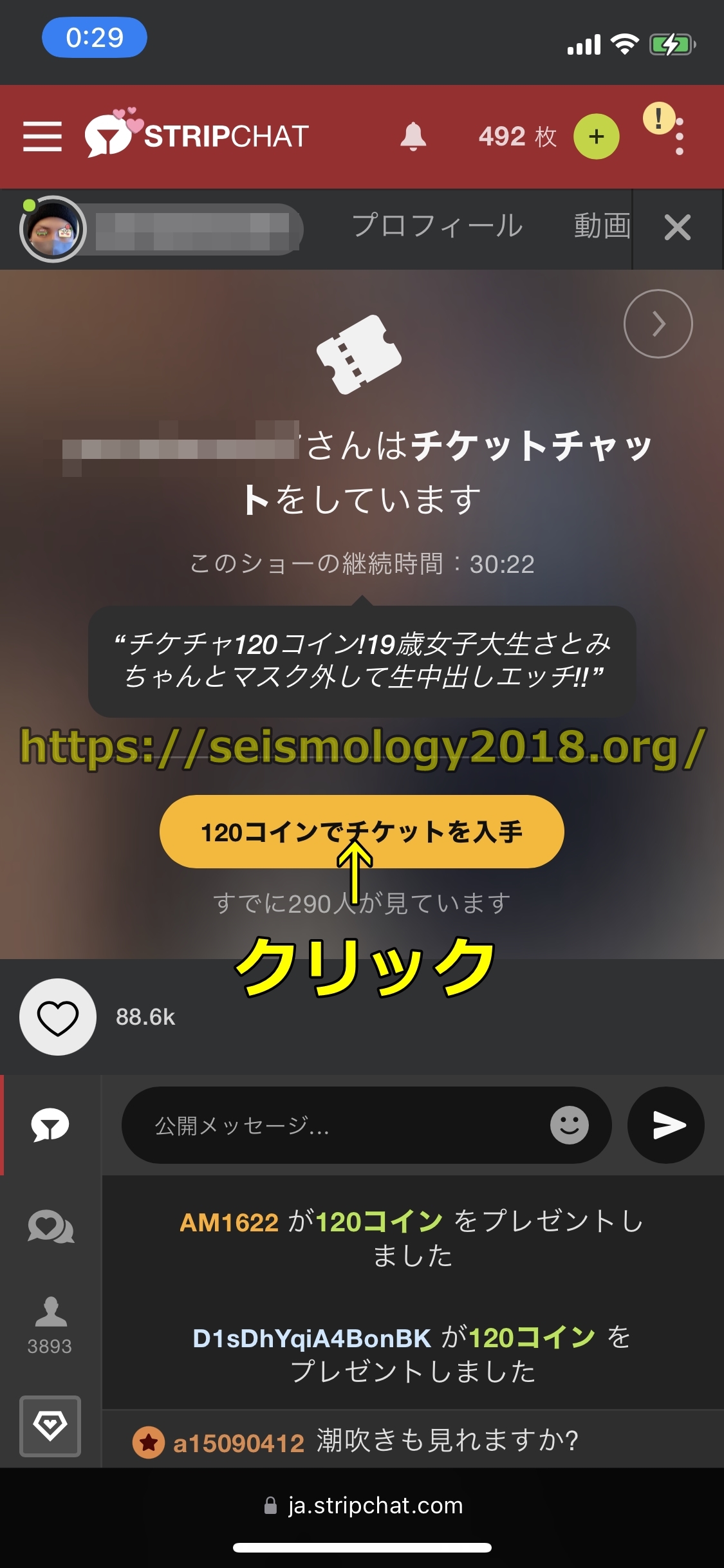 ストリップチャット