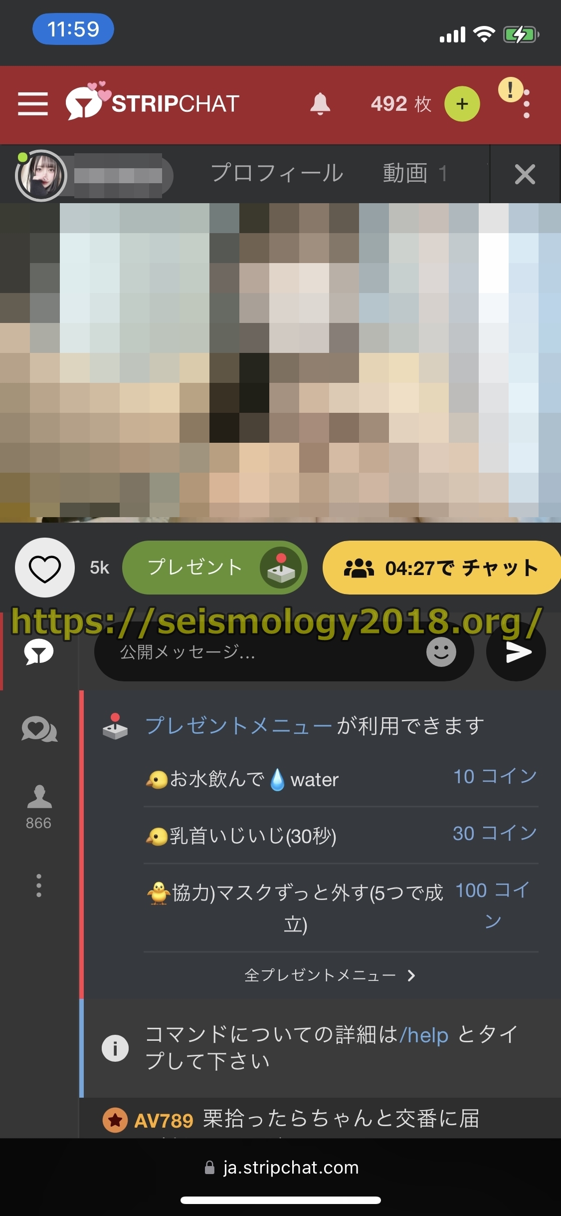 ストリップチャット