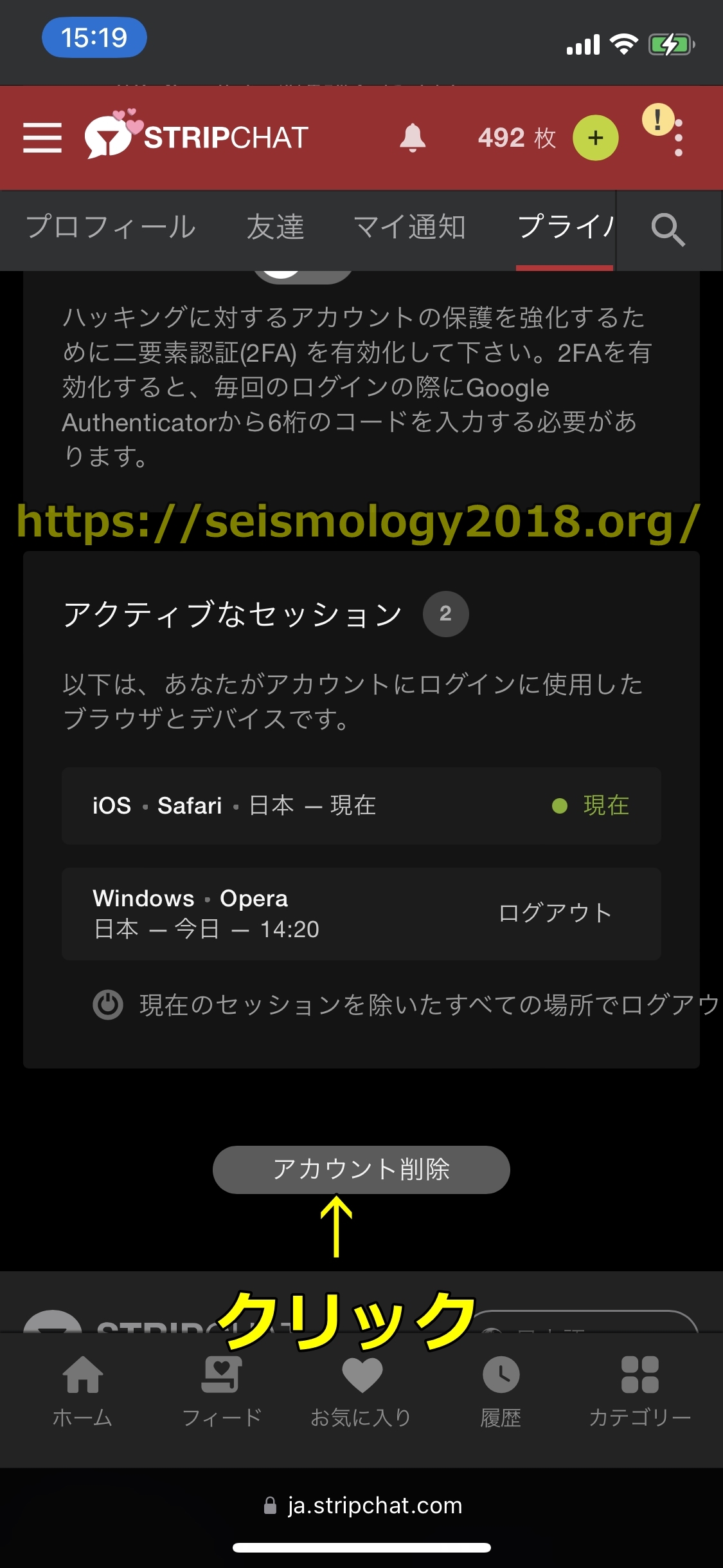 ストリップチャット