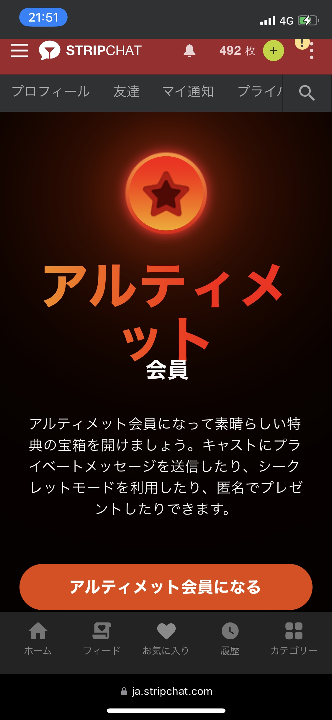 ストリップチャット